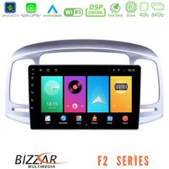 Bizzar F2 Series 8Core Android16 4+64GB Hyundai Accent 2006-2011 Navigation Multimedia Tablet 9 | Pancarshop