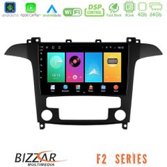 Bizzar F2 Series 8Core Android16 4+64GB Ford S-Max 2006-2012 Navigation Multimedia Tablet 9 | Pancarshop