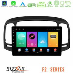 Bizzar F2 Series 8Core Android16 4+64GB Hyundai Accent 2006-2011 Navigation Multimedia Tablet 9 | Pancarshop