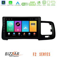 Bizzar F2 Series 8Core Android16 4+64GB Volvo S60 2010-2018 Navigation Multimedia Tablet 9 | Pancarshop