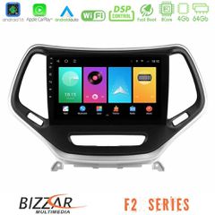 Bizzar F2 Series 8Core Android16 4+64GB Jeep Cherokee 2014-2019 Navigation Multimedia Tablet 9 (Ασημί Χρώμα) | Pancarshop