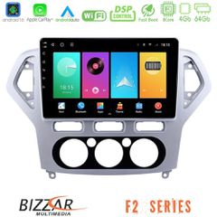 Bizzar F2 Series 8Core Android16 4+64GB Ford Mondeo 2007-2010 Manual A/C Navigation Multimedia Tablet 10 | Pancarshop