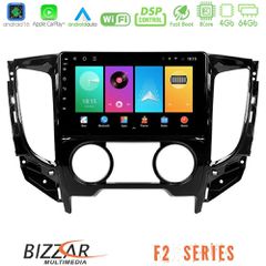 Bizzar F2 Series 8Core Android16 4+64GB Mitsubishi L200 2016-> amp; Fiat Fullback (Manual A/C) Navigation Multimedia Tablet 9 | Pancarshop