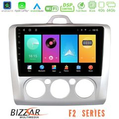 Bizzar F2 Series 8Core Android16 4+64GB Ford Focus Manual AC Navigation Multimedia Tablet 9 | Pancarshop