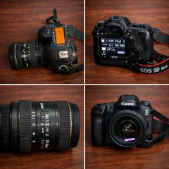 Canon 5D Mark III με φακό Sigma 24-70mm f/2.8 EX DG HSM.