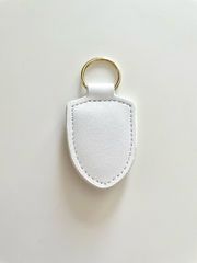 Porsche keychain White leather-thumb-2