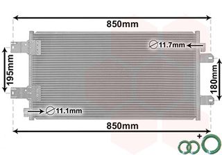 Συμπυκνωτής NISSAN INTERSTAR 06-11, OPEL MOVANO A 03-, RENAULT MASTER II 03-