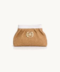 Kiss Small in Raffia & Cream Leather