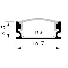 ΠΡΟΦΙΛ ΕΞΩΤΕΡΙΚΟ 2000*16,7*6.5 90° ΜΑΥΡΟ PLUS-thumb-1