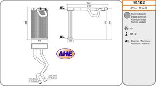 Ψυγείο καλοριφέρ NISSAN NAVARA II D40 05-/MURANO 04-/PATHFINDER III 05-