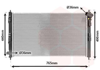 Ψυγείο CITROEN C4 AIRCROSS HDI 12-, MITSUBISHI ASX/LANSER VIII/OUTLANDER II DI-D 10-, PEUGEOT 4008 HDI 12-