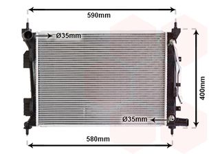 Ψυγείο HYUNDAI ACCENT IV RB i20 I PB PBT 08-17 KIA RIO III UB 11-17