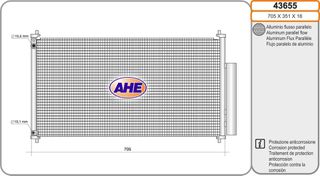 Συμπυκνωτής HONDA CIVIC IX 1.6 i-DTEC-1.8 i-VTEC 12-