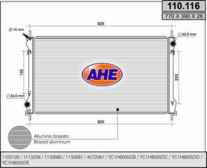 Ψυγείο FORD TRANSIT 2.4 00-06