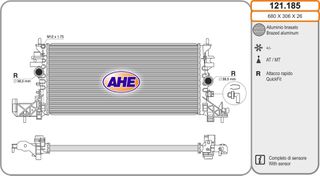 Ψυγείο OPEL ASTRA K B16 15-
