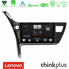 Lenovo Thinkplus Series 4Core Android15 2+32GB Toyota Corolla 2017-2018 Navigation Multimedia Tablet 10" Με Carplay & Android Auto