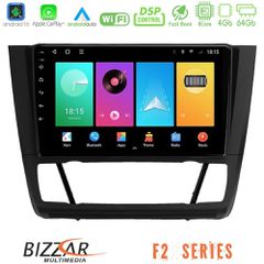 Bizzar F2 Series 8Core Android16 4+64GB BMW 1Series E81/E82/E87/E88 (AUTO A/C) Navigation Multimedia Tablet 9"