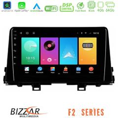 Bizzar F2 Series 8Core Android16 4+64GB Kia Picanto 2017-2021 Navigation Multimedia Tablet 9"