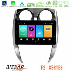 Bizzar F2 Series 8Core Android16 4+64GB Nissan Note 2013-2018 Navigation Multimedia Tablet 10"