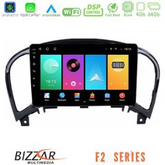 Bizzar F2 Series 8Core Android16 4+64GB Nissan Juke Navigation Multimedia Tablet 9"
