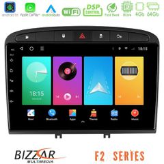 Bizzar F2 Series 8Core Android16 4+64GB Peugeot 308/RCZ Navigation Multimedia Tablet 9"