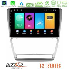 Bizzar F2 Series 8Core Android16 4+64GB Skoda Octavia 5 Navigation Multimedia Tablet 10"