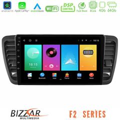 Bizzar F2 Series 8Core Android16 4+64GB Subaru Legacy/Outback 2002-2008 Navigation Multimedia Tablet 9"