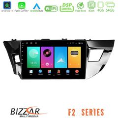 Bizzar F2 Series 8Core Android16 4+64GB Toyota Corolla 2014-2016 Navigation Multimedia Tablet 9"