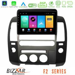Bizzar F2 Series 8Core Android16 4+64GB Nissan Navara D40 2006-2012 (με εργ.οθόνη) Navigation Multimedia Tablet 9"