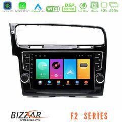 Bizzar F2 Series 8Core Android16 4+64GB VW GOLF 7 Navigation Multimedia Tablet 9" (OEM Look)