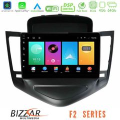 Bizzar F2 Series 8Core Android16 4+64GB Chevrolet Cruze 2009-2012 Navigation Multimedia Tablet 9" (Μαύρο)