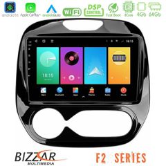 Bizzar F2 Series 8Core Android16 4+64GB Renault Captur 2013-2019 (Facelift) Navigation Multimedia Tablet 9"