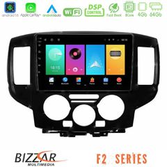 Bizzar F2 Series 8Core Android16 4+64GB Nissan NV200 Navigation Multimedia Tablet 9" (Μαύρο)