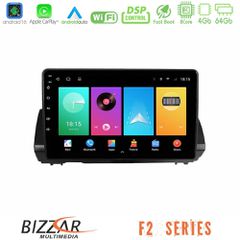 Bizzar F2 Series 8Core Android16 4+64GB Dacia Sandero/Logan/Jogger 2022-> Navigation Multimedia Tablet 9"
