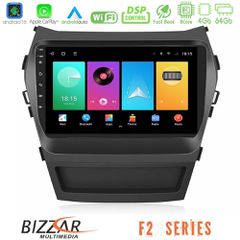 Bizzar F2 Series 8Core Android16 4+64GB Hyundai iX45 2012-2017 Navigation Multimedia Tablet 9"