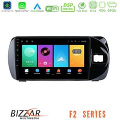 Bizzar F2 Series 8Core Android16 4+64GB Toyota Yaris (Vitz) 2015-2020 RHD Navigation Multimedia Tablet 9"
