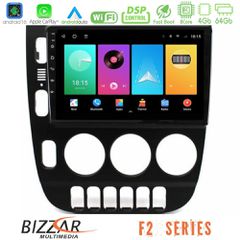 Bizzar F2 Series 8Core Android16 4+64GB Mercedes ML Class (W163) 1998-2005 Manual AC Navigation Multimedia Tablet 9"