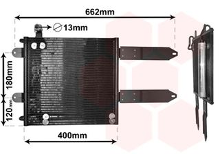 Συμπυκνωτής VW CADDY II 99-04/POLO 6N2 99-01/LUPO I 98-05