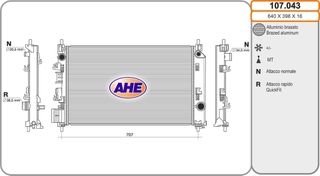 Ψυγείο CHEVROLET AVEO T300 1.3D 11-15