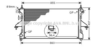 Ψυγείο CITROEN JUMPER 06-, FIAT DUCATO 06-, PEUGEOT BOXER 06-