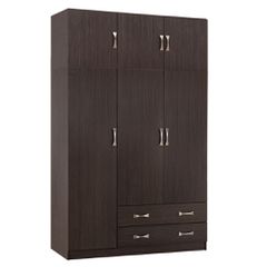 ΝΤΟΥΛΑΠΑ 3ΦΥΛΛΗ ΜΕ ΠΑΤΑΡΙ CARLY HM10891.01 ΜΕΛΑΜΙΝΗ ΣΕ ZEBRANO 150X55Χ240Υεκ.