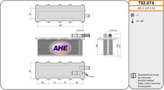 Ψυγείο αέρα υπερπλήρωσης AUDI A1-A3-A4-Q3/SEAT LEON/IBIZA IV/SKODA SUPERB III/OCTAVIA III/VW TIGUAN/GOLF VII