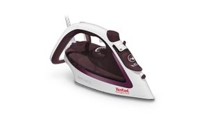 Tefal EasyGliss Plus FV5714 σίδερο Σίδερο ηλεκτρικό & ατμού Πλάκα με τεχνολογία Durilium 2400 W Μπορντό, Λευκός (Άσπρος)