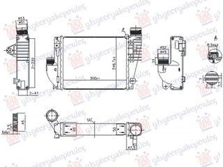 ΨΥΓΕΙΟ INTERCOOLER 1.6-2.0 HDI-BlueHDI ΠΕΤΡΕΛΑΙΟ (300x250x50) (VALEO)