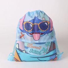 Disney Stitch towel + bag + cap set-thumb-1