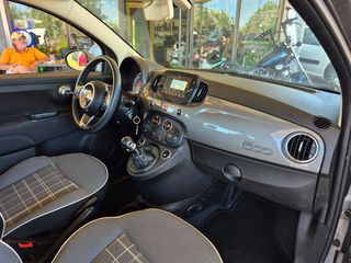 Fiat 500 2018 0.9 Lounge 0€ Τέλη !  Auto Ψάλτου-thumb-8