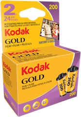 Kodak - 135 Gold 200 Carded 24x2 - Film / Electronics
