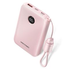Vention 10000mAh Powerbank 2xUSB-C 1xUSB-A 22.5W, pink