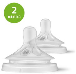 Philips Avent - Natural Response Nipple 2 pieces Slow Flow / Baby and Children