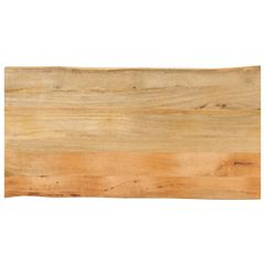 Επιφάνεια Τραπεζιού 120x60x2,5 εκ. Live Edge Μασίφ Ξύλο Μάνγκο 370720